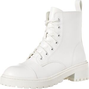 Elegant Women's Sparta Chunky Sole Lace-Up Combat Boot